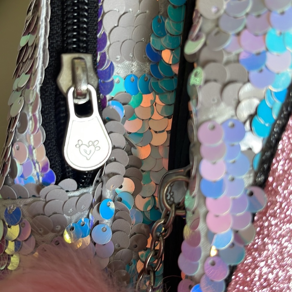Justice Sequined “A” Backpack - Picture 2 of 6